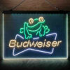 Budweiser Frog 3-Color LED Sign Man Cave Home Bar Pub Decor