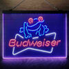 Budweiser Frog 3-Color LED Sign Man Cave Home Bar Pub Decor