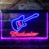 Budweiser Guitar LED Sign Man Cave Home Bar Pub Decor