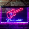 Budweiser Guitar LED Sign Man Cave Home Bar Pub Decor