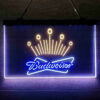 Budweiser King of Club 3-Color LED Sign Man Cave Home Bar Pub Decor