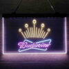 Budweiser King of Club 3-Color LED Sign Man Cave Home Bar Pub Decor