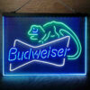 Budweiser Lizard 3-Color LED Sign Man Cave Home Bar Pub Decor