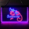 Budweiser Lizard Cowboys Mexico LED Sign Man Cave Home Bar Pub Decor