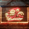 Budweiser Motorcycle LED Sign Man Cave Home Bar Pub Decor