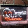 Budweiser Music Guitar Bar Decor Neon Light LED Sign Man Cave Decor