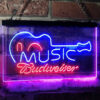 Budweiser Music Guitar Bar Decor Neon Light LED Sign Man Cave Decor