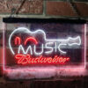 Budweiser Music Guitar Bar Decor Neon Light LED Sign Man Cave Decor