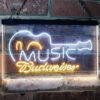 Budweiser Music Guitar Bar Decor Neon Light LED Sign Man Cave Decor