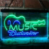 Budweiser Music Guitar Bar Decor Neon Light LED Sign Man Cave Decor