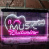 Budweiser Music Guitar Bar Decor Neon Light LED Sign Man Cave Decor