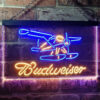 Budweiser Plane Game Room LED Sign Man Cave Home Bar Pub Decor