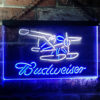 Budweiser Plane Game Room LED Sign Man Cave Home Bar Pub Decor