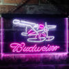 Budweiser Plane Game Room LED Sign Man Cave Home Bar Pub Decor