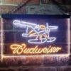 Budweiser Plane Game Room LED Sign Man Cave Home Bar Pub Decor