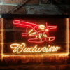 Budweiser Plane Game Room LED Sign Man Cave Home Bar Pub Decor