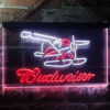 Budweiser Plane Game Room LED Sign Man Cave Home Bar Pub Decor