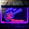 Budweiser Rock n Roll Live Music LED Sign Home Bar Decor