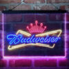 Budweiser Royal Crown 3-Color LED Sign Man Cave Home Bar Pub Decor