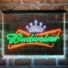 Budweiser Royal Crown 3-Color LED Sign Man Cave Home Bar Pub Decor