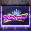 Budweiser Royal Crown 3-Color LED Sign Man Cave Home Bar Pub Decor