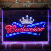 Budweiser Royal Crown 3-Color LED Sign Man Cave Home Bar Pub Decor