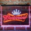 Budweiser Royal Crown 3-Color LED Sign Man Cave Home Bar Pub Decor