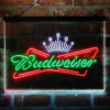 Budweiser Royal Crown 3-Color LED Sign Man Cave Home Bar Pub Decor