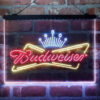 Budweiser Royal Crown 3-Color LED Sign Man Cave Home Bar Pub Decor