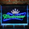 Budweiser Royal Crown 3-Color LED Sign Man Cave Home Bar Pub Decor