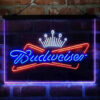 Budweiser Royal Crown 3-Color LED Sign Man Cave Home Bar Pub Decor