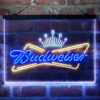 Budweiser Royal Crown 3-Color LED Sign Man Cave Home Bar Pub Decor