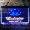 Budweiser Select Crown Classic LED Sign Man Cave Home Bar Pub Decor