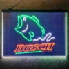 Busch Fishing Camp 3-Color LED Sign Man Cave Home Bar Pub Decor