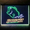 Busch Fishing Camp 3-Color LED Sign Man Cave Home Bar Pub Decor