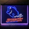 Busch Fishing Camp 3-Color LED Sign Man Cave Home Bar Pub Decor