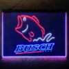 Busch Fishing Camp 3-Color LED Sign Man Cave Home Bar Pub Decor