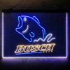 Busch Fishing Camp 3-Color LED Sign Man Cave Home Bar Pub Decor