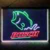 Busch Fishing Camp 3-Color LED Sign Man Cave Home Bar Pub Decor