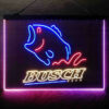 Busch Fishing Camp 3-Color LED Sign Man Cave Home Bar Pub Decor