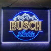 Busch Latte Mountain 3-Color LED Sign Man Cave Home Bar Pub Decor