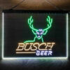 Buschs Cabin Deer Hunt 3-Color LED Sign Man Cave Home Bar Pub Decor