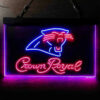 Carolina Panthers Crown Royal LED Sign Man Cave Home Bar Pub Decor