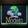 Cerveza Modelo Skull 3-Color LED Sign Man Cave Home Bar Pub Decor