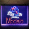 Cerveza Modelo Skull 3-Color LED Sign Man Cave Home Bar Pub Decor