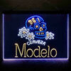 Cerveza Modelo Skull 3-Color LED Sign Man Cave Home Bar Pub Decor