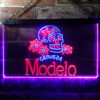 Cerveza Modelo Skull Bar Neon Light LED Sign Man Cave Decor