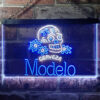 Cerveza Modelo Skull Bar Neon Light LED Sign Man Cave Decor