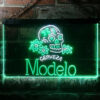 Cerveza Modelo Skull Bar Neon Light LED Sign Man Cave Decor