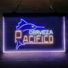 Cerveza Pacifico Large Marlin 3-Color LED Sign Man Cave Home Bar Pub Decor